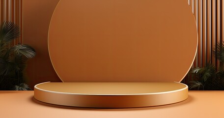 Background for cosmetic product presentation 3d podium