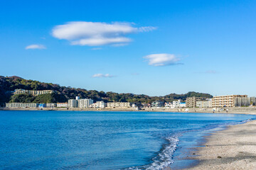 神奈川県の逗子海岸