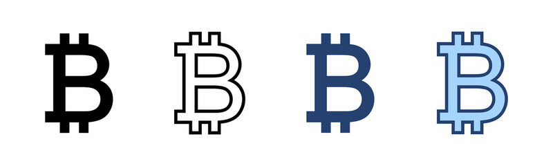 Bitcoin icon vector. bitcoin sign and symbol. payment symbol. cryptocurrency logo