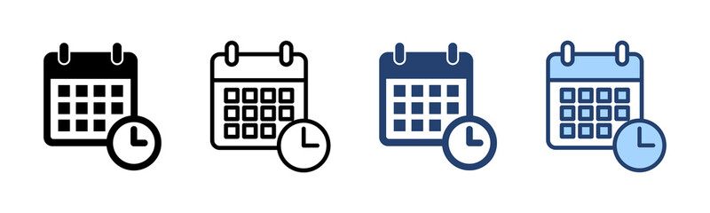 Calendar icon vector. Calender sign and symbol. Schedule icon symbol