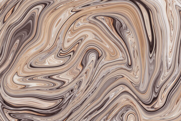 abstract brown marble illustration background, liquid ink surface wave design backdrop wallpaper.