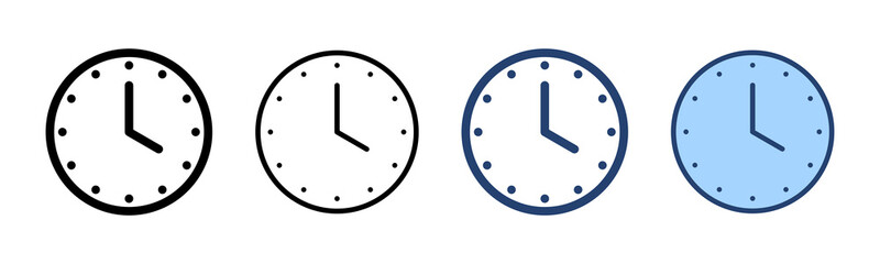 Clock icon vector. Time sign and symbol. watch icon