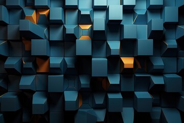 lighting dark front angles six primitives simple render 3d background geometry hexagon abstract pattern design technology futuristic network texture hexagonal geometric