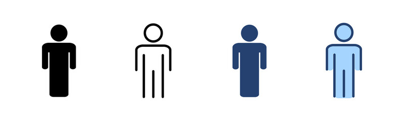Man icon vector. male sign and symbol. human symbol