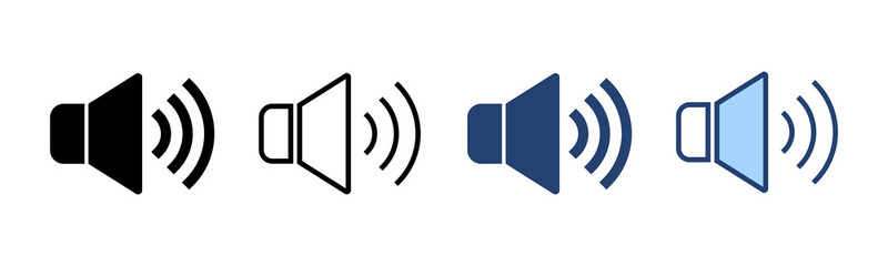 Speaker icon vector. volume sign and symbol. loudspeaker icon. sound symbol