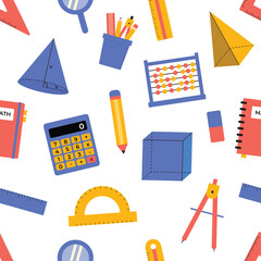 Mathematics School Frame Background Illustration