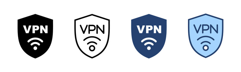 Vpn icon vector. Private network sign and symbol. virtual private network icon.