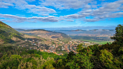 Fototapeta na wymiar view of the valley, Deva, Romania