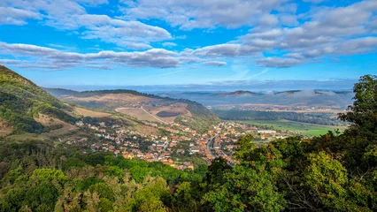 Fototapeten view of the valley, Deva, Romania © Bela Labancz