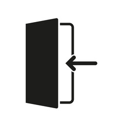 Door enter. The login icon. Vector illustration. EPS 10.