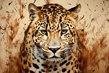 pattern leopard print cheetah tiger striped stripes skin panther background animal safari fur africa retro tile tiling fashion african cat seamless wild closeup wallpaper square
