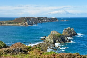 Obraz premium Joli paysage de mer sur la presqu'île de Crozon - Bretagne France