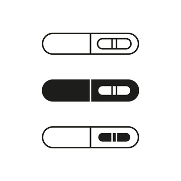 Pregnant test line icon. Vector illustration. EPS 10.