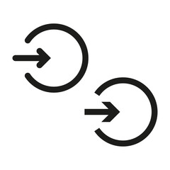 Login icons. Approach symbol. Vector illustration. EPS 10.