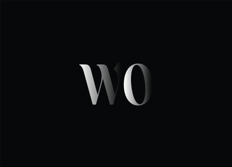 WO letter logo design and initial logo