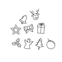 christmas element icons