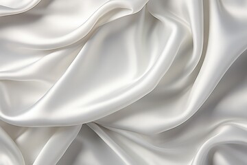 silk white folds Elegant material fold smooth soft softness wave sensual sexual abstract background textile clothing drape calm wrinkle fabric macro dress affectionate texture colours - obrazy, fototapety, plakaty
