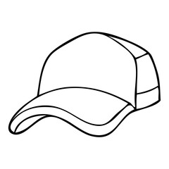 hat line vector illustration