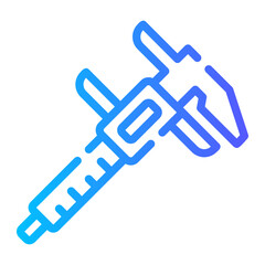 caliper Line Gradient Icon