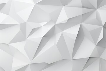 background white grey Pastel geometric Poligon modern futuristic digital decorative paper line decoration wall silver triangular space contemporary clean surface connection style - obrazy, fototapety, plakaty