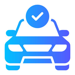 accept car gradient icon