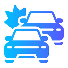 accident gradient icon