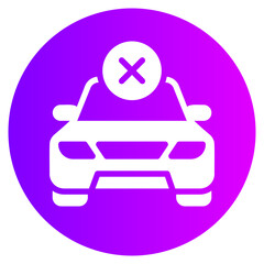 Obraz premium rejected gradient icon