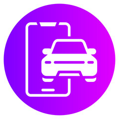 smartphone gradient icon