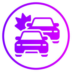 accident gradient icon