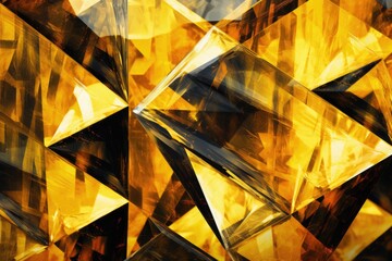 Shiny gold diamonds abstract background