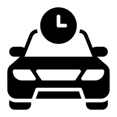 time glyph icon