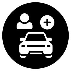 share ride glyph icon