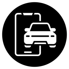 smartphone glyph icon