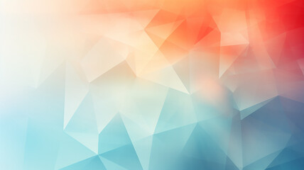 polygonal blue light and red gradient background abstract triangles.