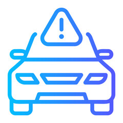 warning gradient icon