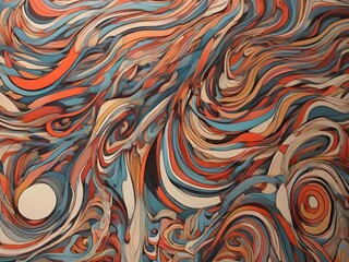 pattern with waves background 