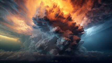 tornado disaster sunset bright colors meteorology.