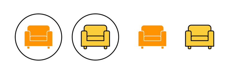 Sofa icon set  for web and mobile app. sofa sign and symbol. furniture icon
