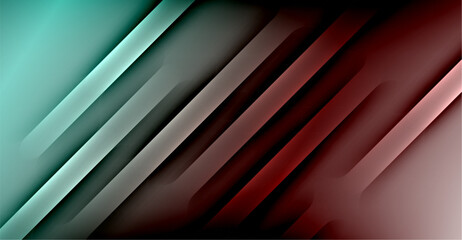 Obraz premium Dynamic Bright Colorful Lines, Shadow Style Stripes Geometric Vector Illustration For Wallpaper, Banner, Background, Card, Book Illustration, landing page