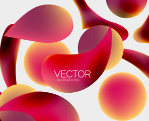 Abstract liquid bubble background. Liquid gradients