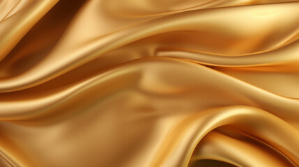 Golden satin background with some smooth lines in it