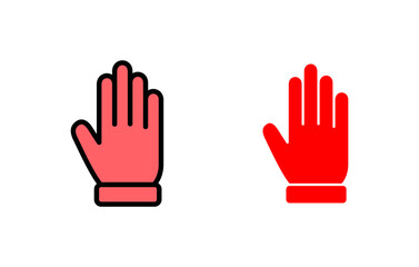 Hand icon set illustration. hand sign and symbol. hand gesture