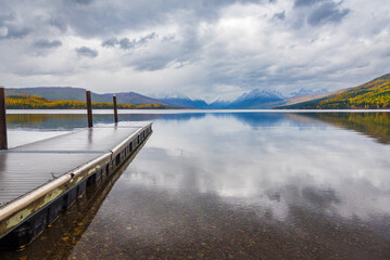 Fototapeta premium Glacier National Park Boat Ramp