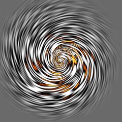 Groovy abstract rainbow swirl background.