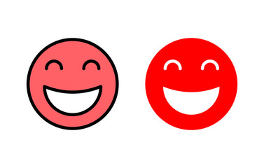 smile icon set illustration. smile emoticon icon. feedback sign and symbol