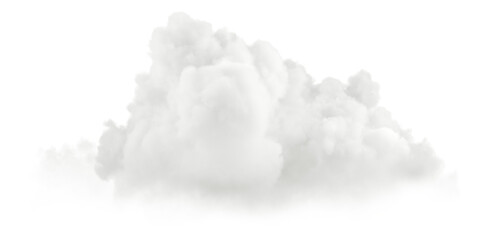 Weather fluffy clouds isolated on transparent backgrounds 3d render png