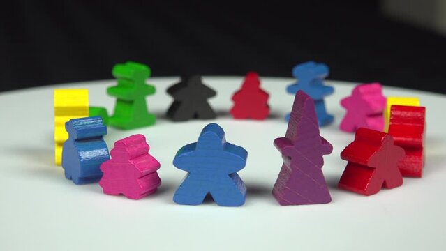 Carcassonne Board Game tiles in detail