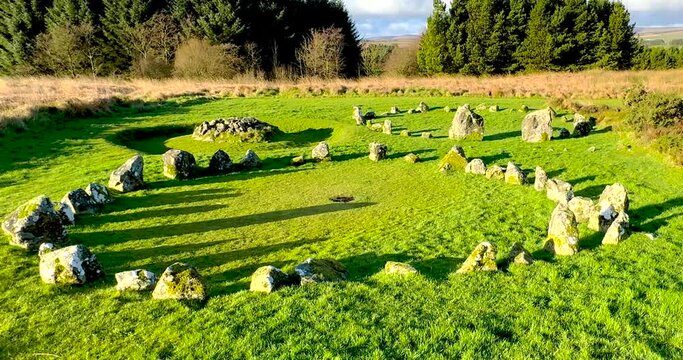 A 4K of Beaghmore Stome circles Co Tyrone Northern Ireland