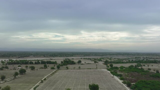 Expansive Aerial View of RCD Road, Balochistan Landscape. Pakistan