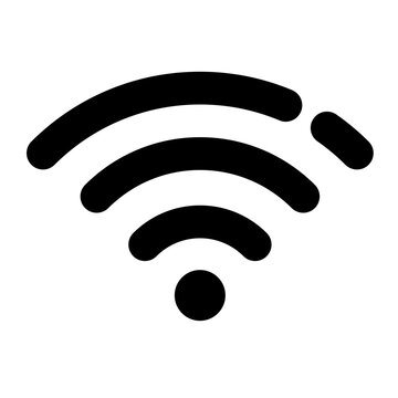 wireless line icon, wifi outline vector sign, linear style pictogram isolated on white. logo illustration.